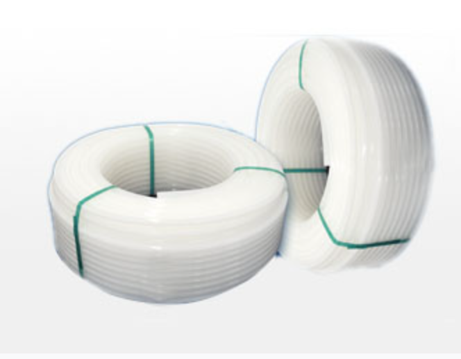 White coiled pipe product